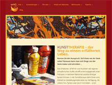 Tablet Screenshot of kunsttherapie-schmitt.de